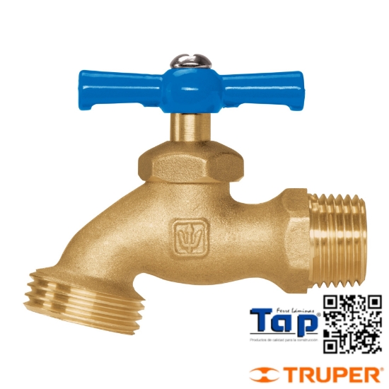 Imagen de LLAVE P MANGUERA LATON 120 GR ENTRADA 013 1/2" FOSET