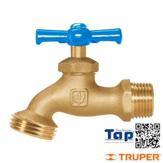 Imagen de LLAVE P MANGUERA LATON 140 GR ENTRADA 013 1/2" FOSET