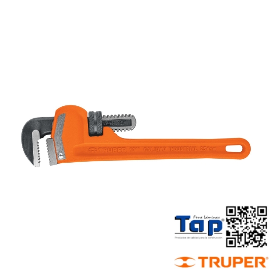 Imagen de LLAVE STILSON  250 10" CUERPO ROBUSTO HIERRO DUCTIL TRUPER