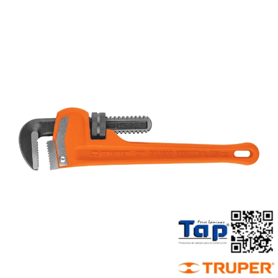 Imagen de LLAVE STILSON  300 12" CUERPO ROBUSTO HIERRO DUCTIL TRUPER