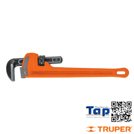 Imagen de LLAVE STILSON  450 18" CUERPO ROBUSTO HIERRO DUCTIL TRUPER