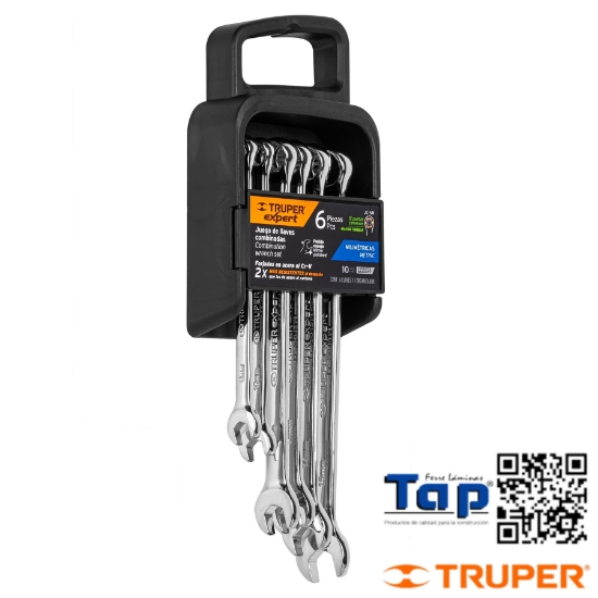Imagen de LLAVES COMBI MM PULIDAS TRUPER EXPERT JGO  6