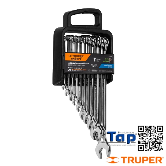 Imagen de LLAVES COMBI MM PULIDAS TRUPER EXPERT JGO 11