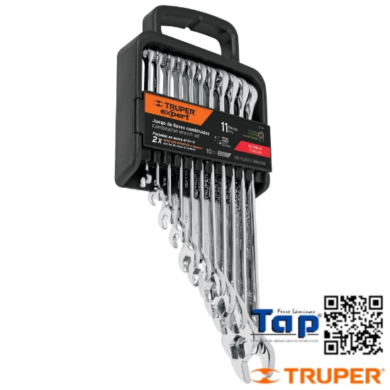 Imagen de LLAVES COMBI STD PULIDAS TRUPER EXPERT JGO 11