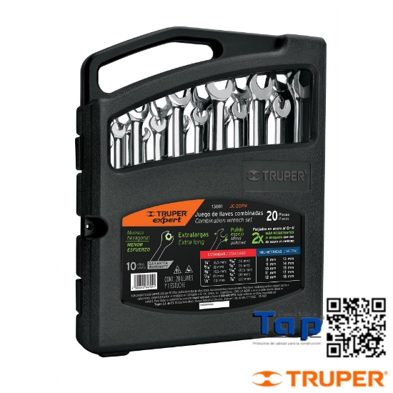 Imagen de LLAVES COMBI STD Y MM PULIDAS EXPERT JGO 20