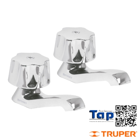 Imagen de LLAVES INDIVES P LAVABO MANERAL MET JGO 2