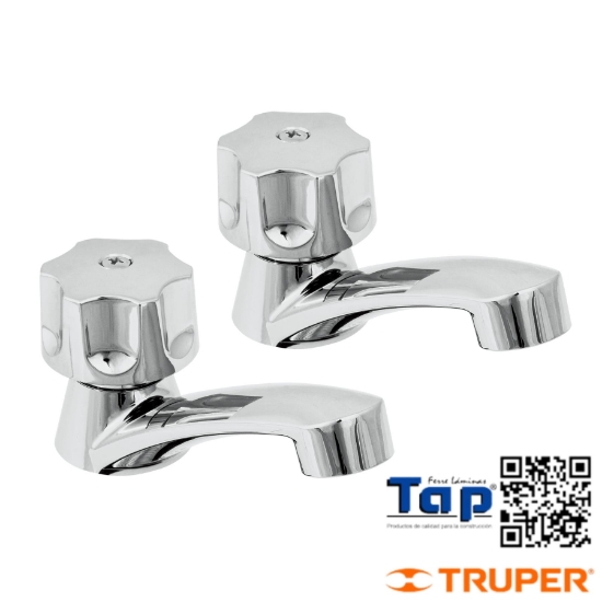 Imagen de LLAVES PLAST INDIVES P LAVABO FOSET JGO 2