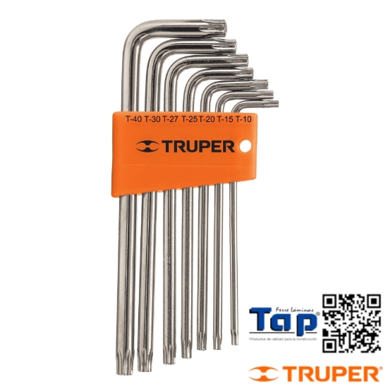Imagen de LLAVES TORX LARGAS C ORGANIZADOR TRUPER JGO 7