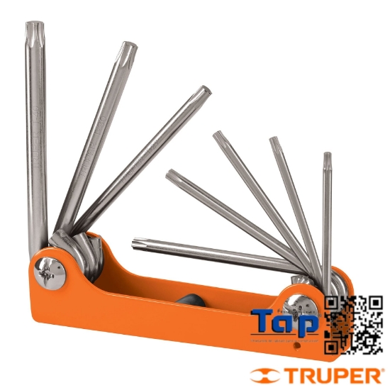 Imagen de LLAVES TORX T NAVAJA CUERPO LAMINA TRUPER JGO 8