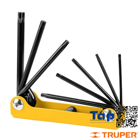 Imagen de LLAVES TORX T NAVAJA LAMINA A GRANEL PRETUL JGO 8