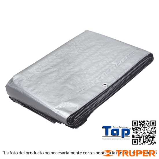 Imagen de LONA GRIS REFORZADA  4X 5 M TRUPER