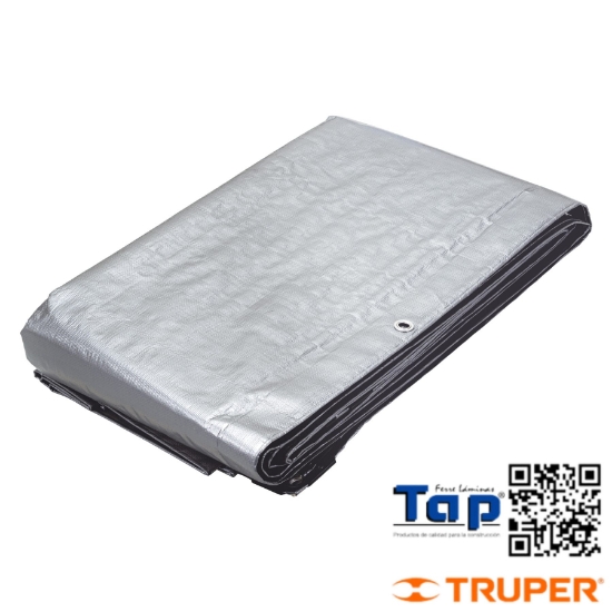 Imagen de LONA GRIS REFORZADA  5X 6 M TRUPER