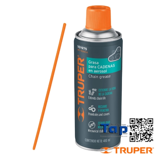 Imagen de LUBRICANTE CADENAS EN AEROSOL 400 ML TRUPER