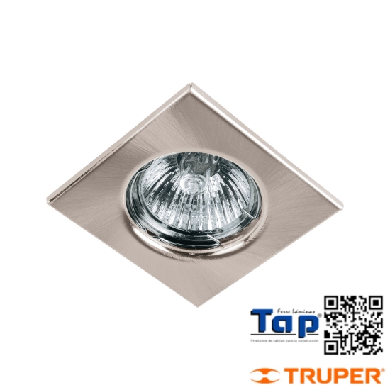 Imagen de LUMINARIO CUADRADO SATIN SPOT FIJO LAMP NO INCLUIDA