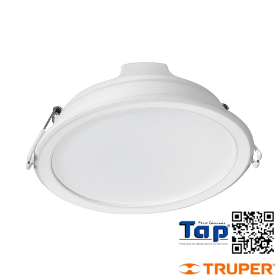 Imagen de LUMINARIO EMPOTRADO REDONDO LED 12 W LUZ DIA BASIC