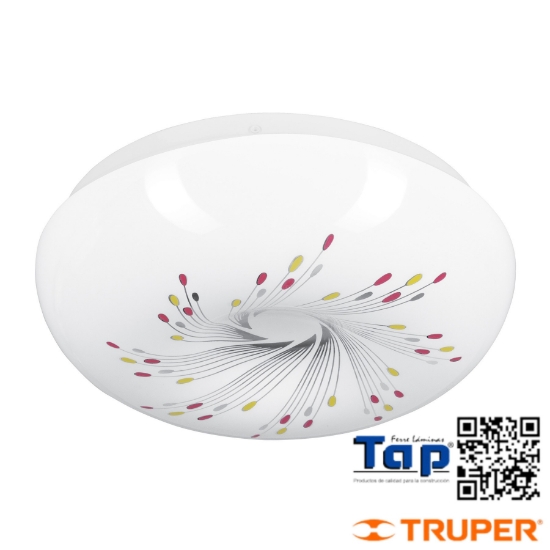 Imagen de LUMINARIO LED 15 W PLAFON DECORATIVO ESPIRAL LUZ DIA