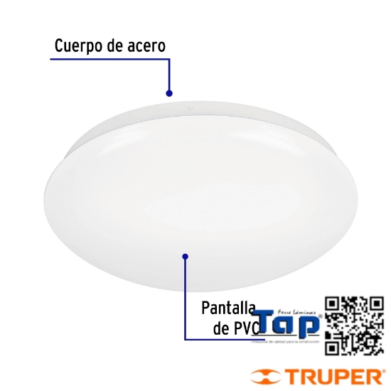Imagen de LUMINARIO LED 18 W T PLAFON LUZ DIA VOLTECK