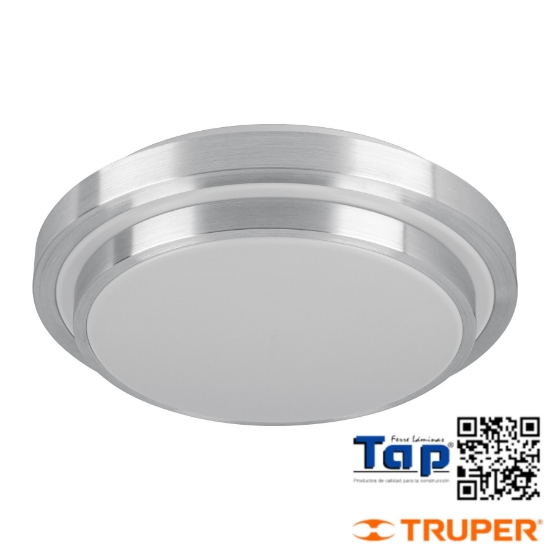 Imagen de LUMINARIO  LED  24 W PLAFON DECORATIVO METALICO LUZ DIA BASI