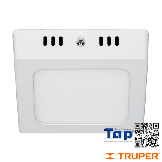 Imagen de LUMINARIO LED CUADRADO T PLAFON  6 W BLANCO LUZ DIA