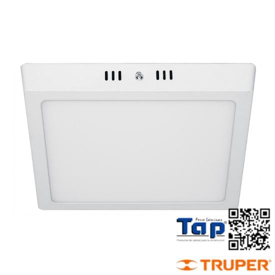 Imagen de LUMINARIO LED CUADRADO T PLAFON 18 W BLANCO LUZ DIA