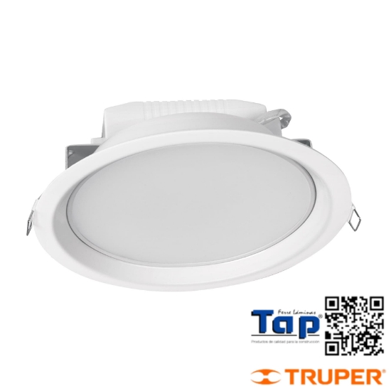 Imagen de LUMINARIO LED EMPOTRADO REDONDO 12 W LUZ DIA VOLTECK