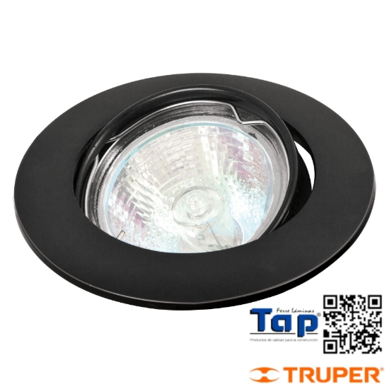 Imagen de LUMINARIO REDONDO NEGRO SPOT DIRIGIBLE LAMP NO INCLUIDA