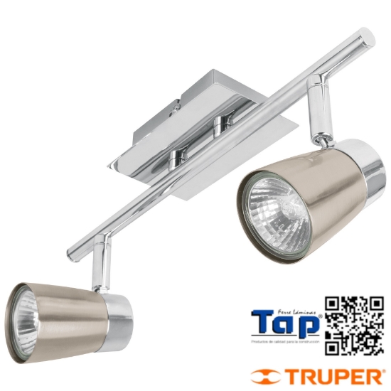 Imagen de LUMINARIO SOBREPONER C 2 SPOTS BASE GU10 VOLTECK A