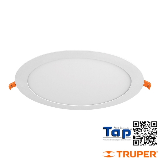 Imagen de LUMINARIO ULTRA DELGADO LED 18 W EMPOTRAR REDONDO LUZ CALIDA