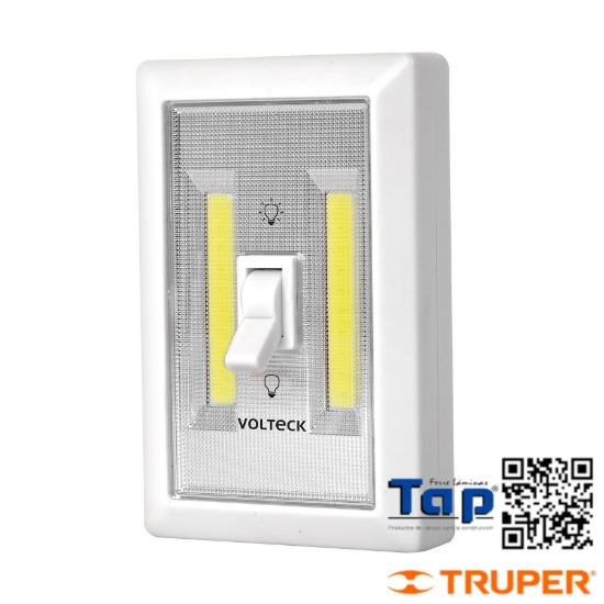 Imagen de LUZ LED 200 LM P PARED C INTERRUPTOR C 3 PILAS AAA