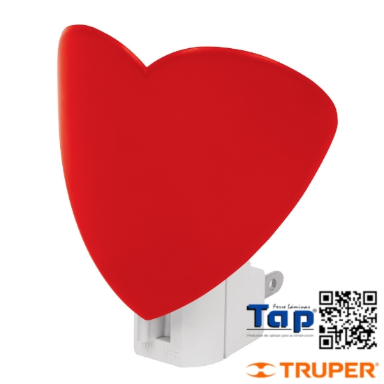 Imagen de LUZ NOCHE C LAMP E12 CORAZON VOLTECK