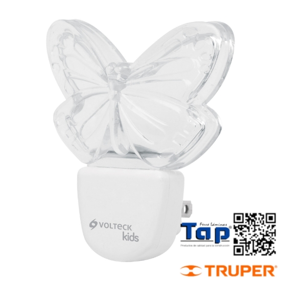 Imagen de LUZ NOCHE LED MARIPOSA VOLTECK