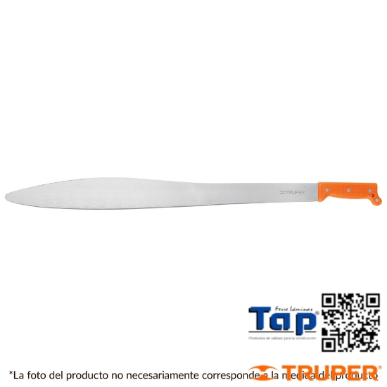 Imagen de MACHETE ACAPULQUEÑO 550 22" CACHA NARANJA TRUPER