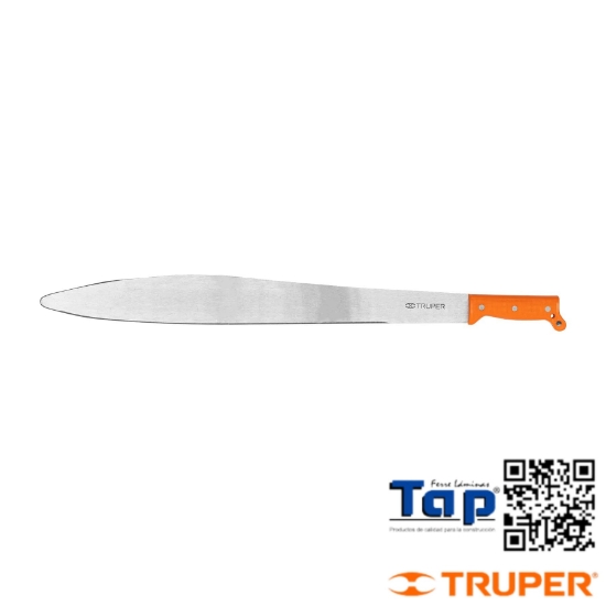 Imagen de MACHETE ACAPULQUEÑO 600 24" CACHA NARANJA TRUPER