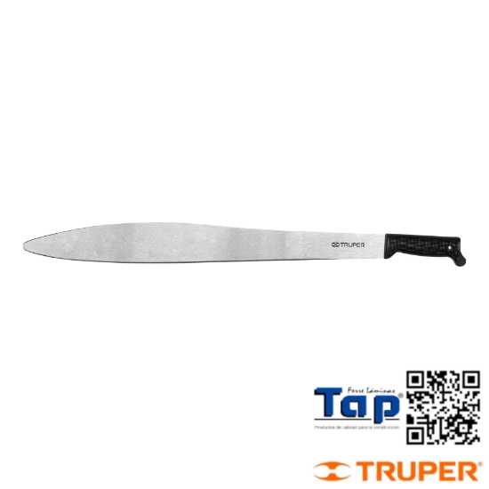 Imagen de MACHETE ACAPULQUEÑO 600 24" CACHA NEGRA INYECTADA TRUPER