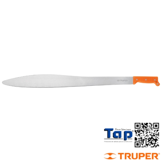 Imagen de MACHETE ACAPULQUEÑO 675 27" CACHA NARANJA TRUPER