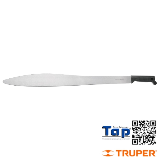 Imagen de MACHETE ACAPULQUEÑO 675 27" CACHA NEGRA INYECTADA TRUPER