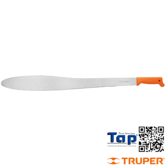 Imagen de MACHETE CAGUAYANO 675 27" CACHA NARANJA INYECTADA TRUPER