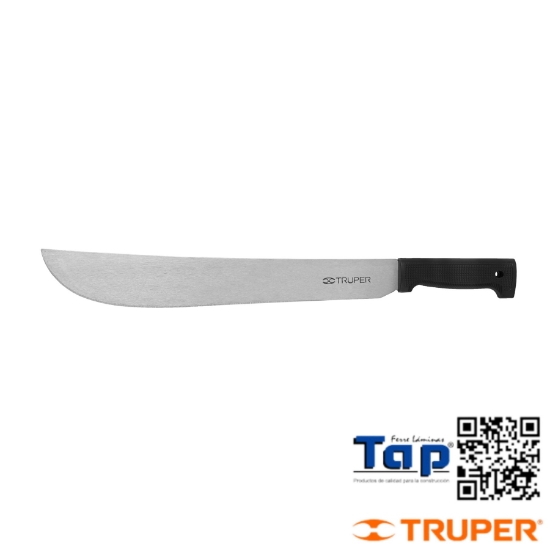 Imagen de MACHETE ESTANDAR 400 16" CACHA NEGRA INYECTADA TRUPER