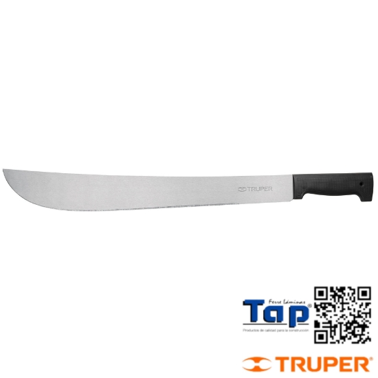Imagen de MACHETE ESTANDAR 450 18" CACHA NEGRA INYECTADA EN BOL TRUPER