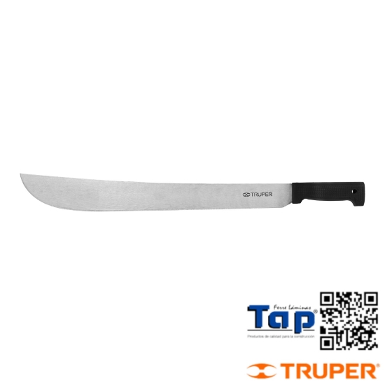 Imagen de MACHETE ESTANDAR 500 20" CACHA NEGRA INYECTADA TRUPER