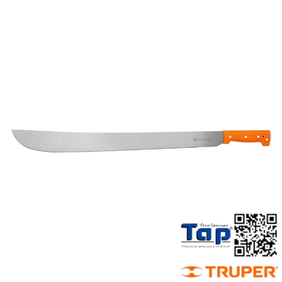 Imagen de MACHETE ESTANDAR 600 24" CACHA NARANJA REMACHADA TRUPER