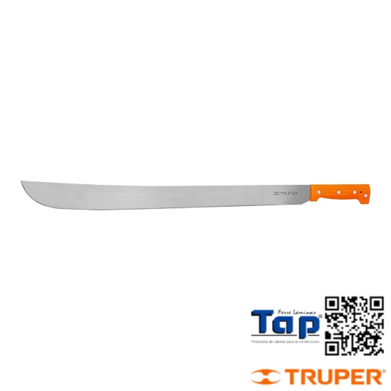 Imagen de MACHETE ESTANDAR 650 26" CACHA NARANJA REMACHADA TRUPER