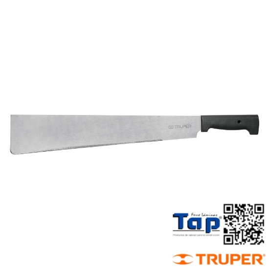Imagen de MACHETE PTA RECTA 450 18" CACHA INYECTADA TRUPER