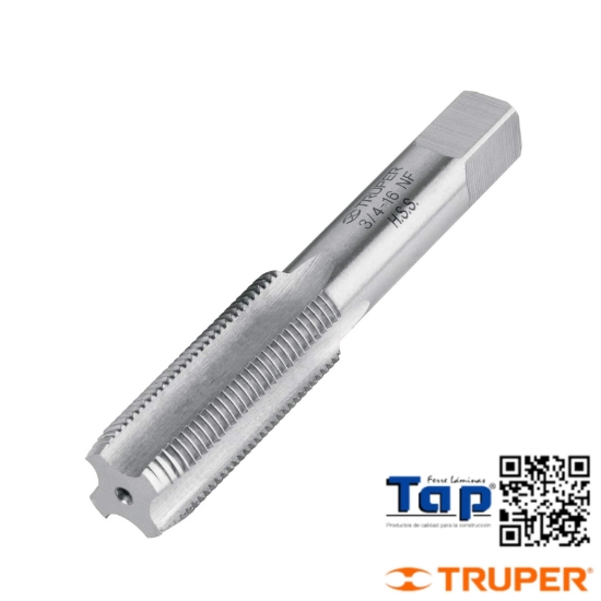 Imagen de MACHUELO SEMICONICO 019 3/4"X16 UNF ESTUC INDIV TRUPER