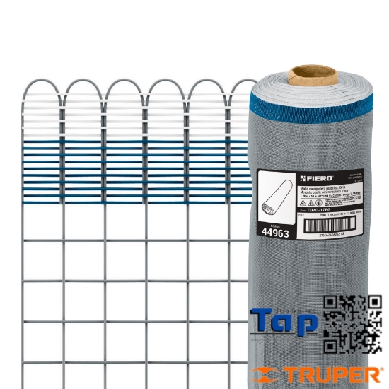 Imagen de MALLA MOSQUITERA  PCO GRIS ROLLO 30 MX1.7M