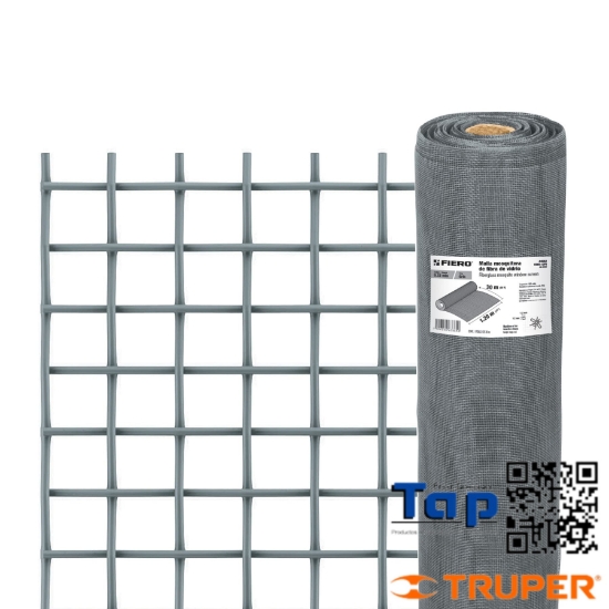 Imagen de MALLA MOSQUITERA FIBRA VIDRIO GRIS ROLLO 30 MX1.2M