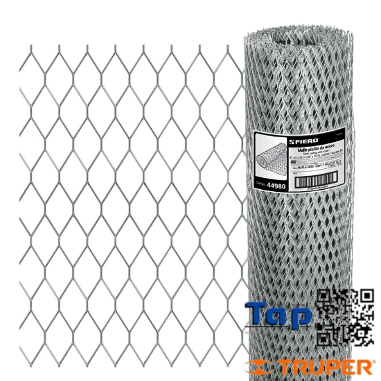 Imagen de MALLA PLAFON CAL 26 ABERTURA 10X25MM ROLLO 22MX0.9M