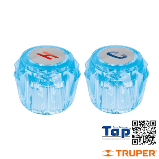 Imagen de MANERAL ACRIL AZUL P LAVABO Y FREGADERO FOSET JGO 2 PZAS
