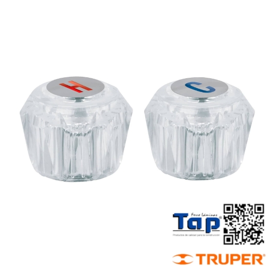 Imagen de MANERAL ACRIL TRANS P LAVABO Y FREGADERO FOSET JGO 2 PZAS