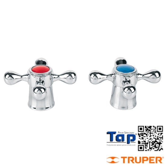 Imagen de MANERAL MET T CRUCETA P LAVABO FOSET JGO 2 PZAS